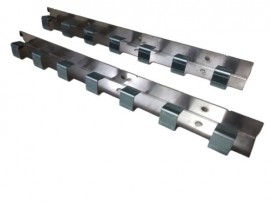 Trilho para cortina de cA�mara fria 1,0 metro galvanizado