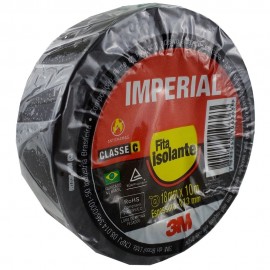 Fita Isolante 3M Imperial 10m X 18mm Cor Preto