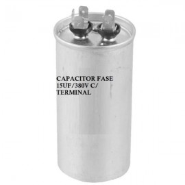 Capacitor Fase 15uf/380v C/ Terminal Alumin